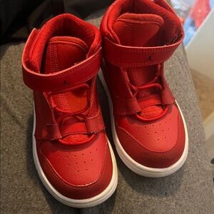 Jordan Kids' Red High-Top Sneakers